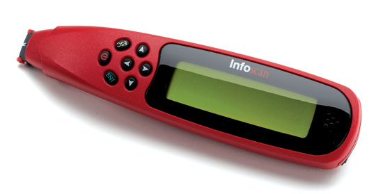 Wizcom Infoscan 2, ein Hamster zum Wörter und Zahlen lesen