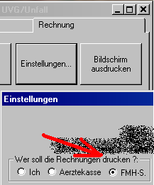 mediserv-Rechnungs-Ferndruck einschalten.