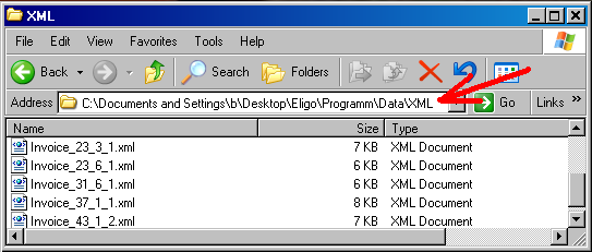 in diesem Ordner sind die elektronischen Rechnungen (XML), welche wir jeweils mediserv senden wollen.